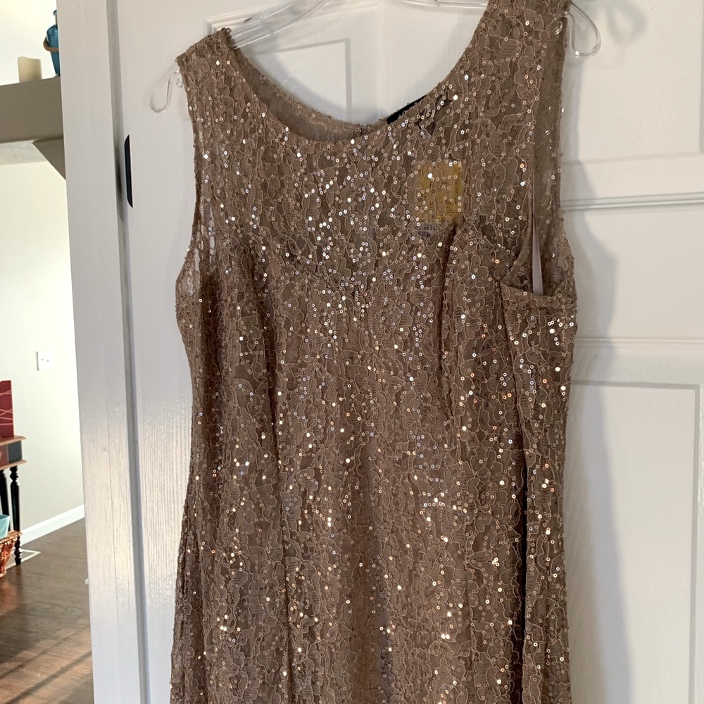 Sequin Lace Dress by Ignite Evenings - Picture 5 of 11